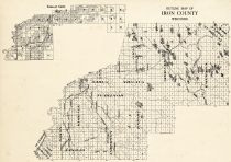 Iron County Outline - Carey, Wisconsin State Atlas 1930c
